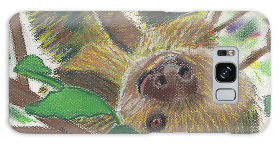 Sloth Galaxy Case featuring the pastel Suzie Sloth by Ali Baucom