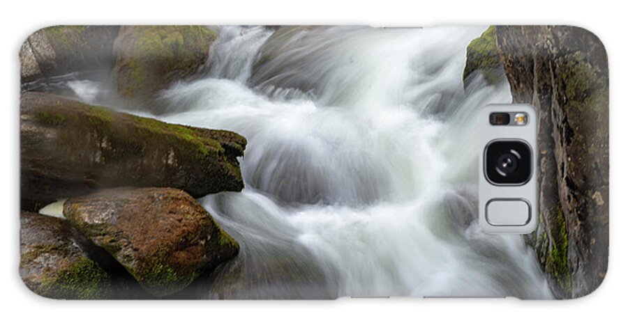 Waterfall Galaxy Case featuring the photograph Swallow Falls waterfall by Gareth Parkes