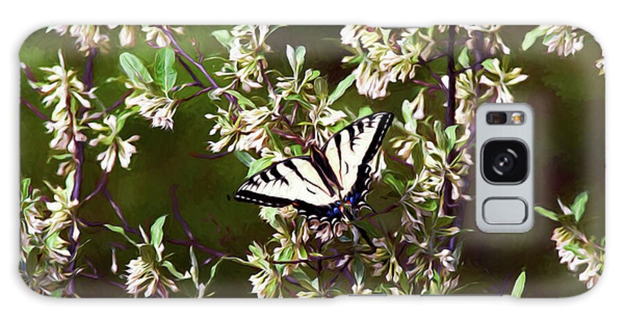 Eastern Tiger Swallowtail Galaxy Case featuring the digital art Swallowtail by Dawn J Benko