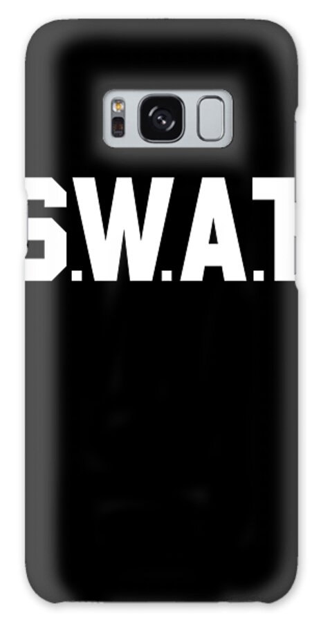 Funny Galaxy Case featuring the digital art SWAT Team by Flippin Sweet Gear