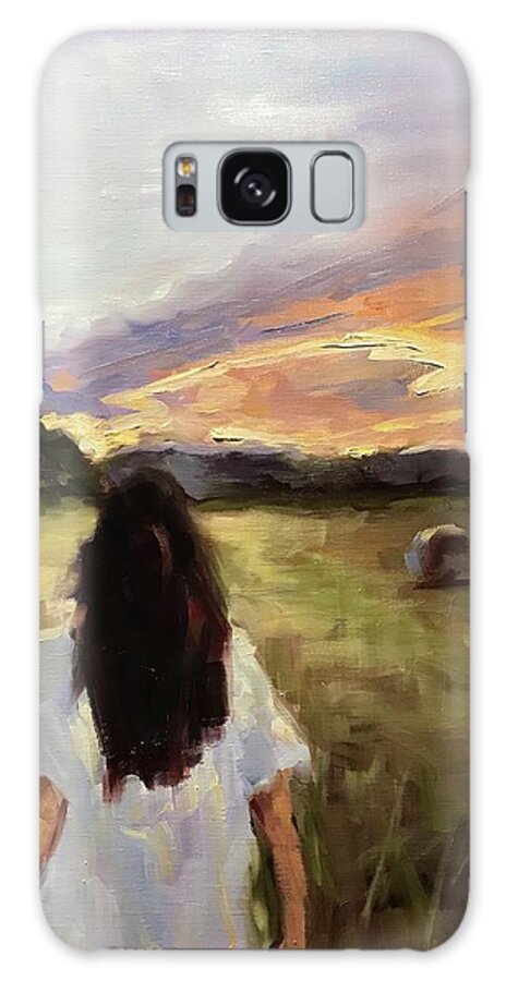 Figurative Galaxy Case featuring the painting Sweet days of summer by Ashlee Trcka