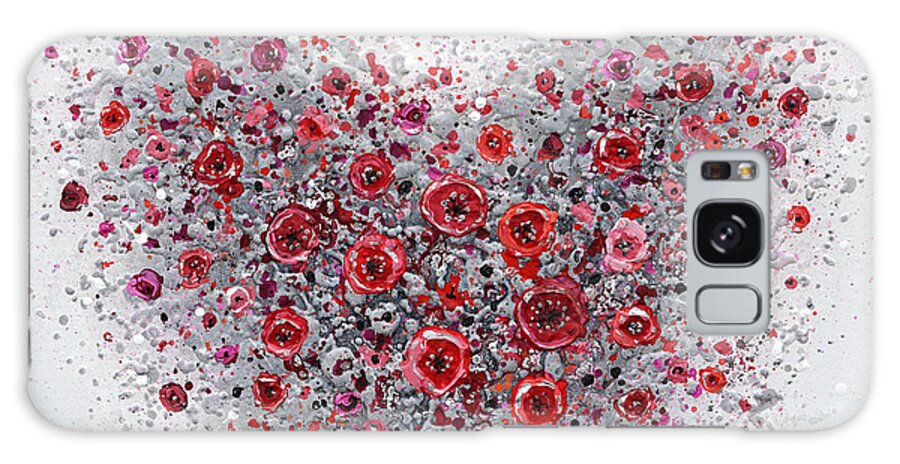 Heart Galaxy Case featuring the painting Sweet Hearted by Amanda Dagg