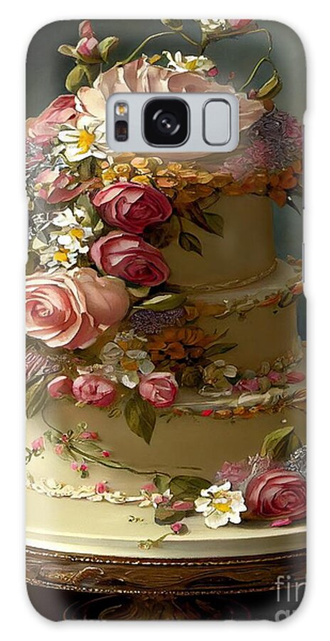 Fancy Cake Galaxy Case featuring the painting Sweetness and Light II by Mindy Sommers