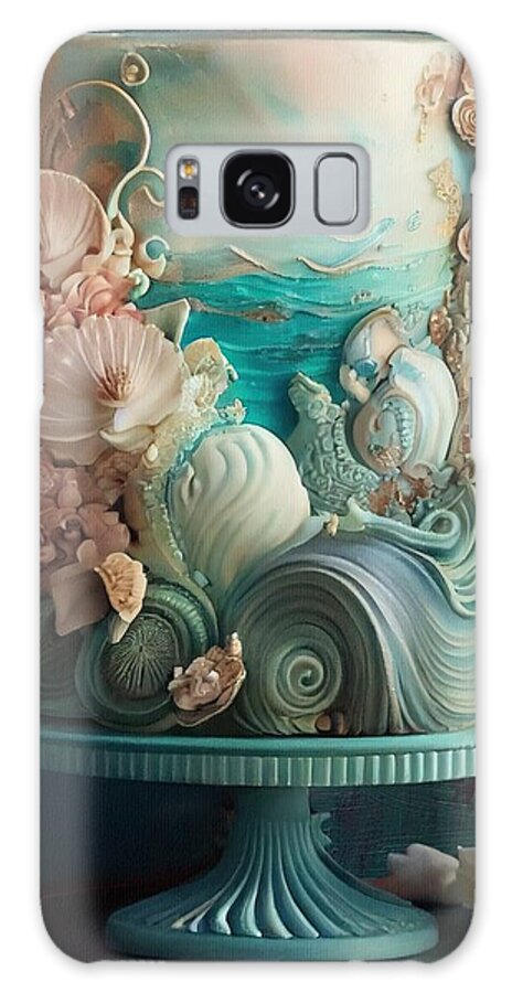Fancy Cake Galaxy Case featuring the painting Sweetness and Light X by Mindy Sommers
