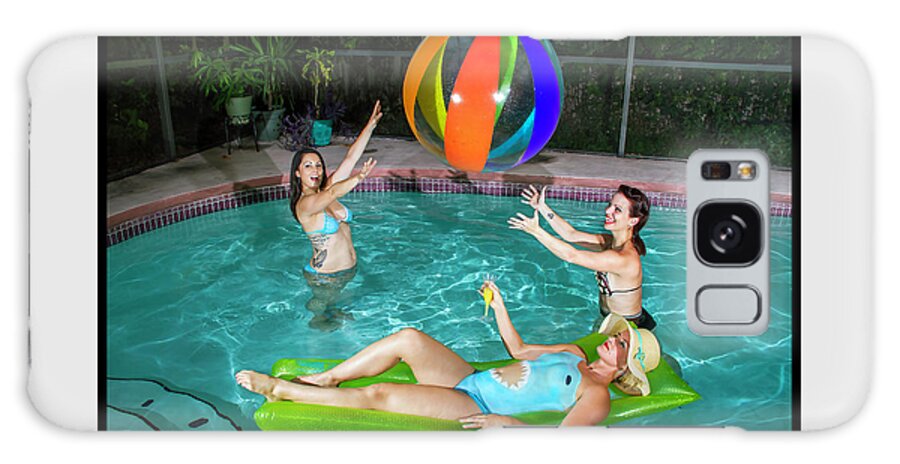 Cosplay Galaxy Case featuring the photograph Swimming Pool Pinup by Christopher W Weeks
