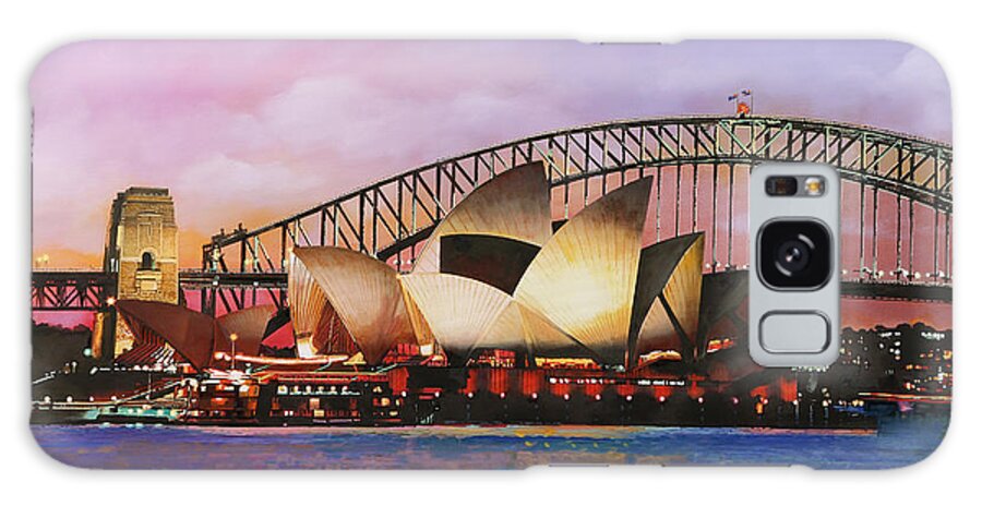Australia Galaxy Case featuring the painting Sydney Opera House by Guido Borelli