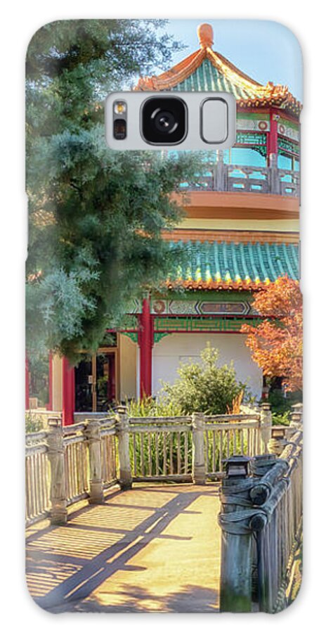 Pagoda Galaxy Case featuring the photograph Taiwan Friendship Pavillion - Norfolk by Susan Rissi Tregoning
