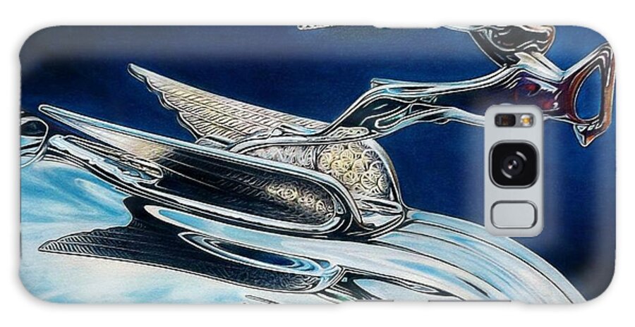 Ram Hood Ornament Image Galaxy Case featuring the drawing Take the Leap by David Neace