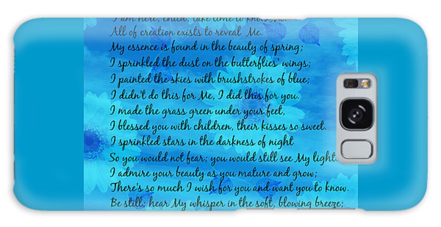 Poetry Galaxy Case featuring the digital art Take Time To Know Me by Diamante Lavendar