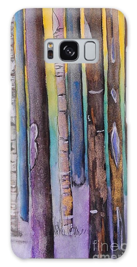 Trees Galaxy Case featuring the painting Tall Timbers by Eunice Miller