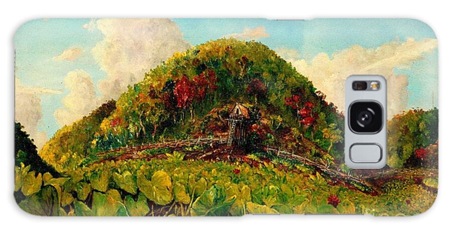 Plantation Galaxy Case featuring the painting Taro Garden of Papua by Jason Sentuf