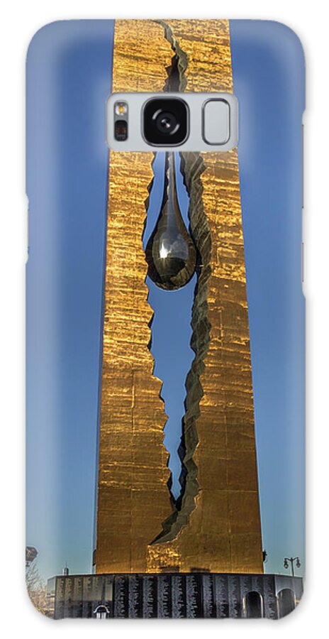 Tear Drop Galaxy Case featuring the photograph Tear Drop Memorial in Bayonne, New Jersey by Elvira Peretsman