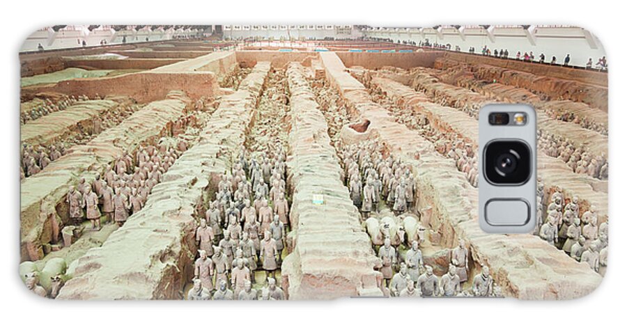 Terracotta Warriors Galaxy S8 Case featuring the photograph Terracotta Warriors Army, Xian, Shaanxi Province,China by Neale And Judith Clark
