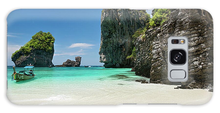 Thailand Galaxy Case featuring the photograph Thailand - Nui Bay on Koh Phi Phi Don Island by Olivier Parent