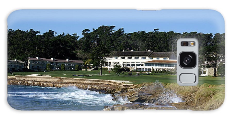 The 18th At Pebble Galaxy Case featuring the photograph The 18th At Pebble Beach by Barbara Snyder
