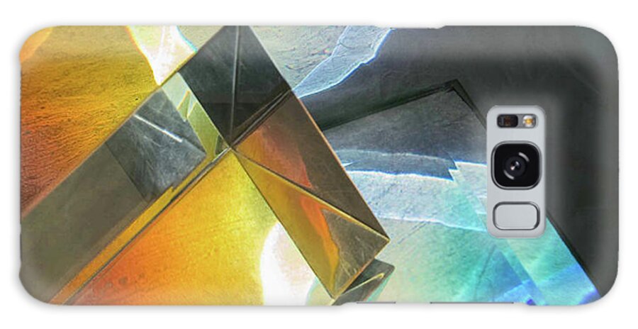 Abstracts Galaxy Case featuring the photograph The Angles of the Rainbow by Marilyn Cornwell