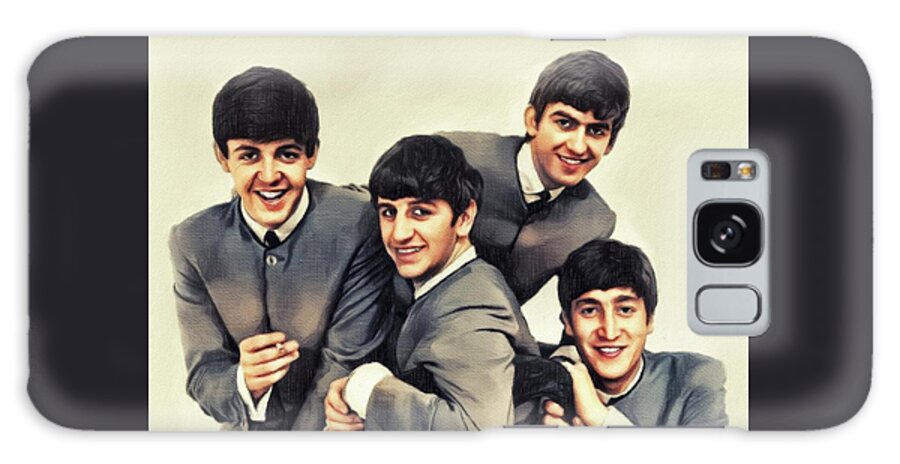 The Galaxy Case featuring the painting The Beatles, Music Legends by Esoterica Art Agency
