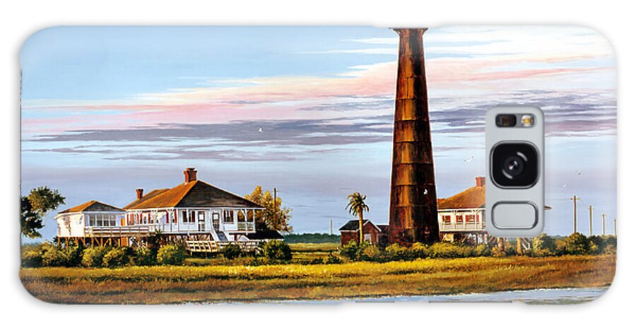 Bolivar Galaxy Case featuring the painting The Bolivar Lighthouse by Randy Welborn