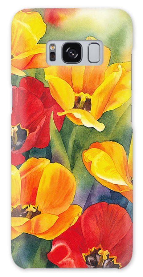 Flower Galaxy Case featuring the painting The Breath of Spring by Espero Art