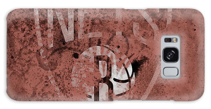 Brooklyn Nets Galaxy Case featuring the mixed media The Brooklyn Nets 1a by Brian Reaves