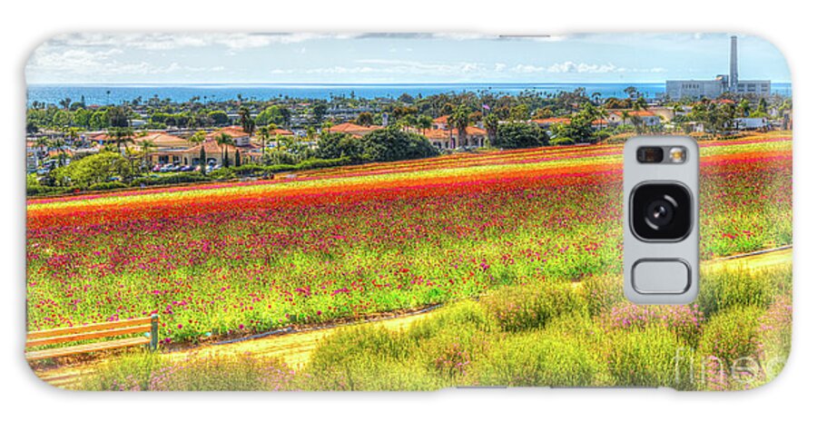 California Galaxy Case featuring the photograph The Carlsbad Flower Fields by David Levin