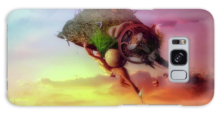 Flying Galaxy Case featuring the digital art The Carnival is Over by Mario Sanchez Nevado