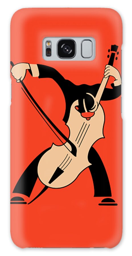 Cello Galaxy Case featuring the photograph The Cellist by Mark Rogan