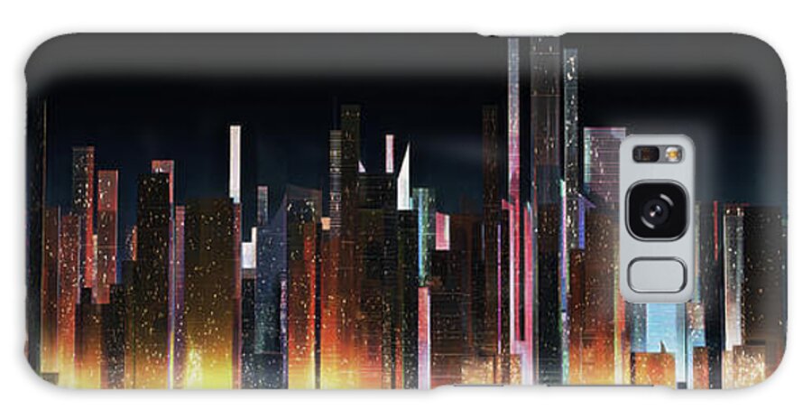 3d Illustration Galaxy Case featuring the digital art The City 11 by Scott Norris