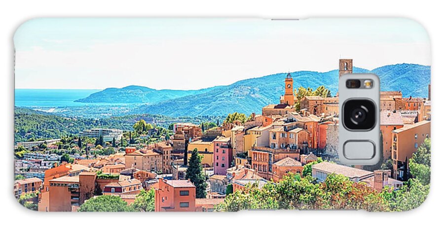 Alpes-maritimes Galaxy Case featuring the photograph The city of Grasse by Manjik Pictures