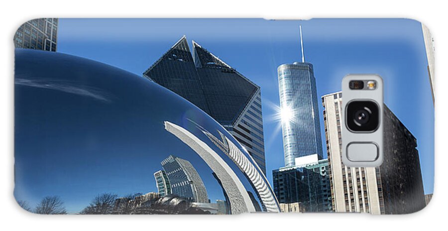 Chicago Galaxy Case featuring the photograph The Cloud Gate by Erin Marie Davis