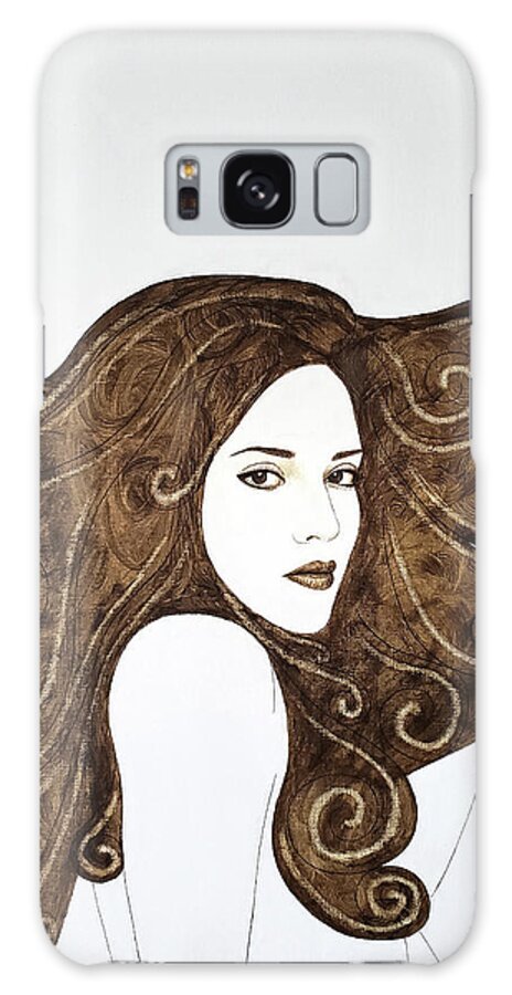 Crush Galaxy Case featuring the painting The Crush by Lynet McDonald