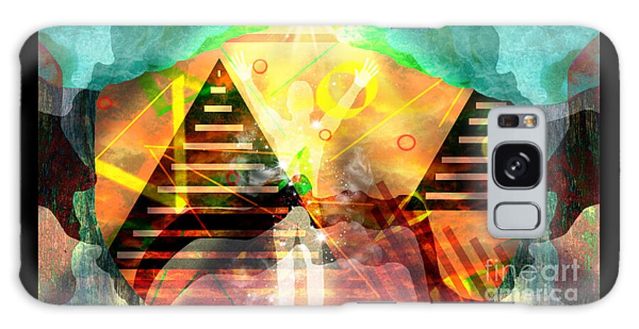 Spiritual Art Galaxy Case featuring the digital art The Dawn Of Man by Diamante Lavendar