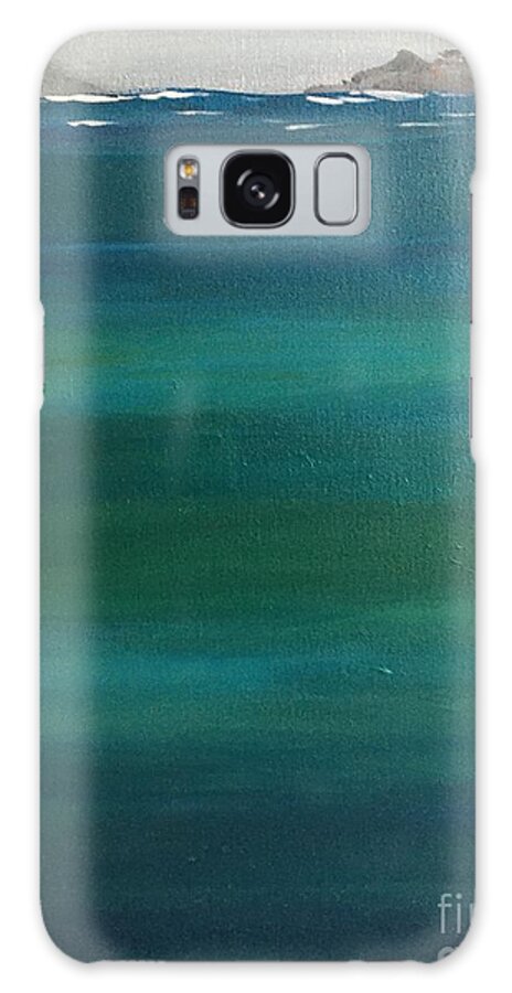 Water Galaxy Case featuring the painting The Deep Blue by Debora Sanders