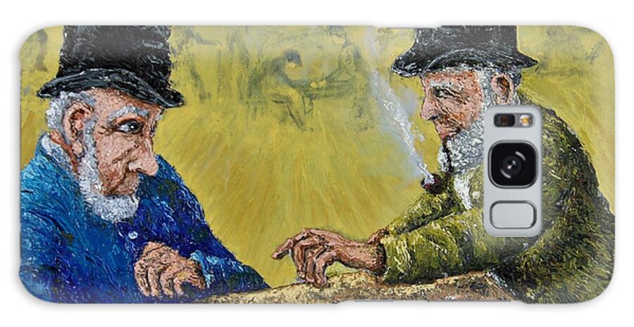 Impressionist Painting Galaxy Case featuring the painting The Drinkers by Frank Morrison