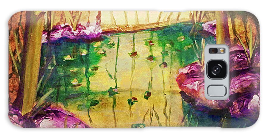 Enchantment Galaxy Case featuring the painting The Enchantment Forest by Rose Lewis