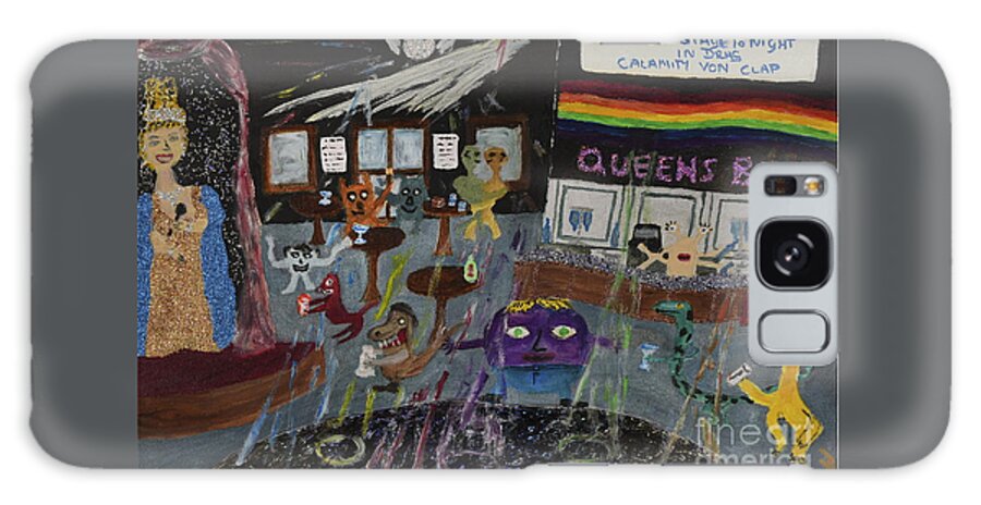 Lgbtq Galaxy Case featuring the painting The Gay scene is not what it once was by David Westwood