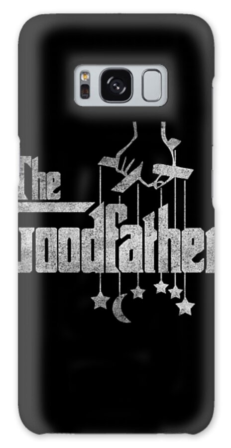 Funny Galaxy Case featuring the digital art The Goodfather Retro by Flippin Sweet Gear