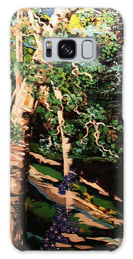 Aspen Galaxy Case featuring the painting The Grandfather by Marilyn Quigley
