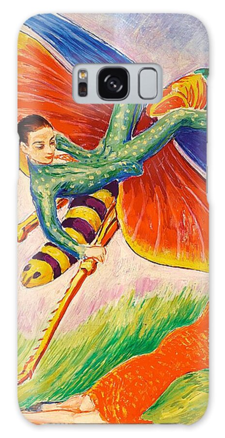 Painting Galaxy Case featuring the painting The Grasshopper by Mountain Dreams