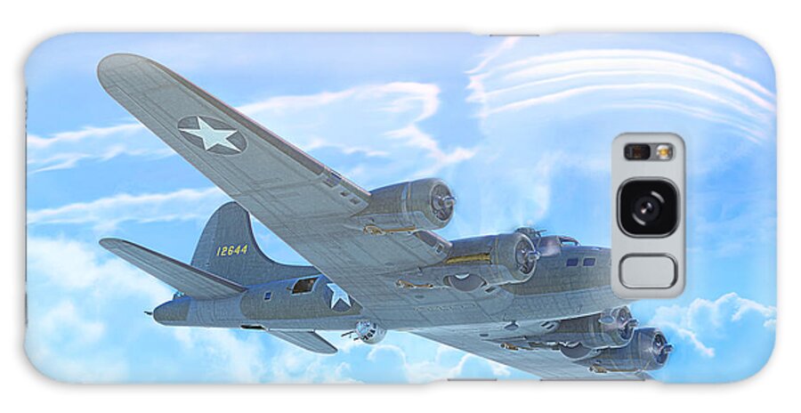 B-17 Galaxy Case featuring the digital art The Great Bird at War by Adam Burch