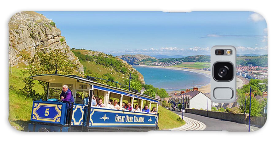Llandudno Galaxy Case featuring the photograph The Great Orme tramway, Llandudno, Wales by Neale And Judith Clark