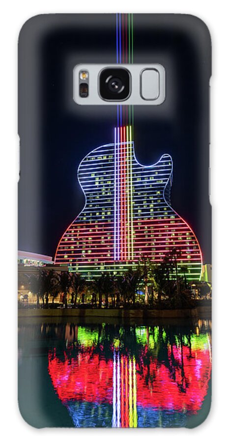 Florida Galaxy Case featuring the photograph The Guitar Hotel - Seminole Colors by Claudia Domenig