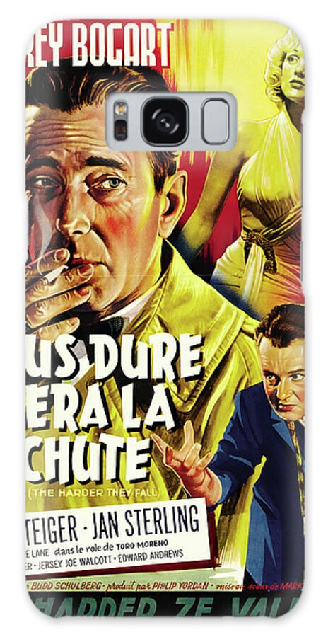 Harder Galaxy Case featuring the mixed media ''The Harder They Fall'', with Humphrey Bogart, 1956 by Movie World Posters