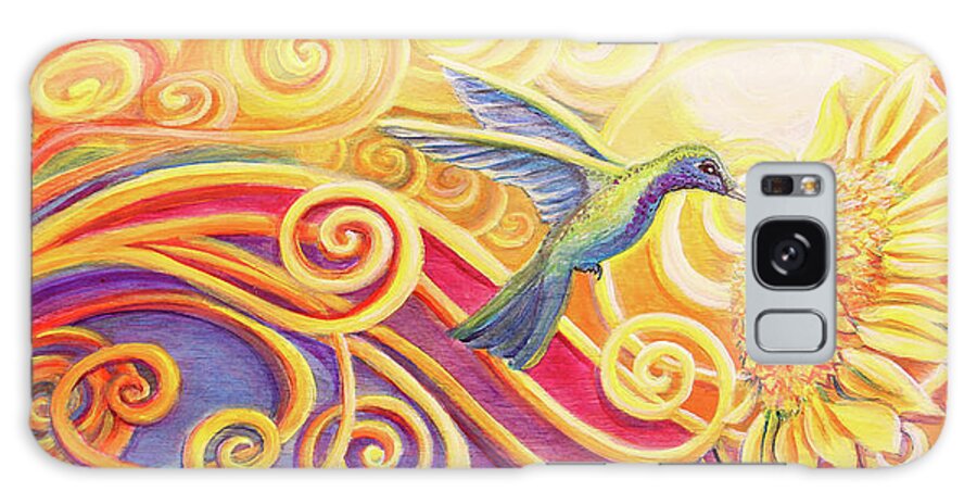 Hummingbird Galaxy Case featuring the painting The Hummingbird by David Sockrider