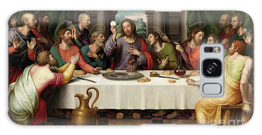 The Last Supper Galaxy Case featuring the painting The Last Supper by Tina LeCour