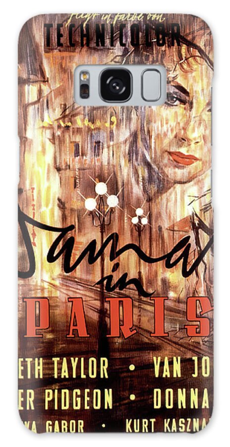 Last Galaxy Case featuring the mixed media ''The Last Time I Saw Paris'', with Elizabeth Taylor, 1954 by Movie World Posters