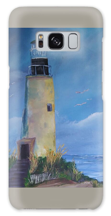 Acrylic Galaxy Case featuring the painting The Lighthouse by Kevin Oneal