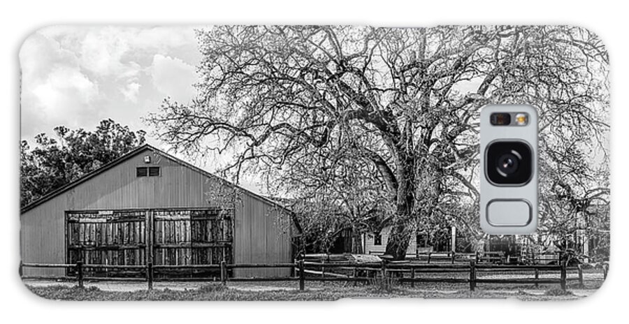 Old West Galaxy Case featuring the photograph The Livery Stable And Oak by Gene Parks