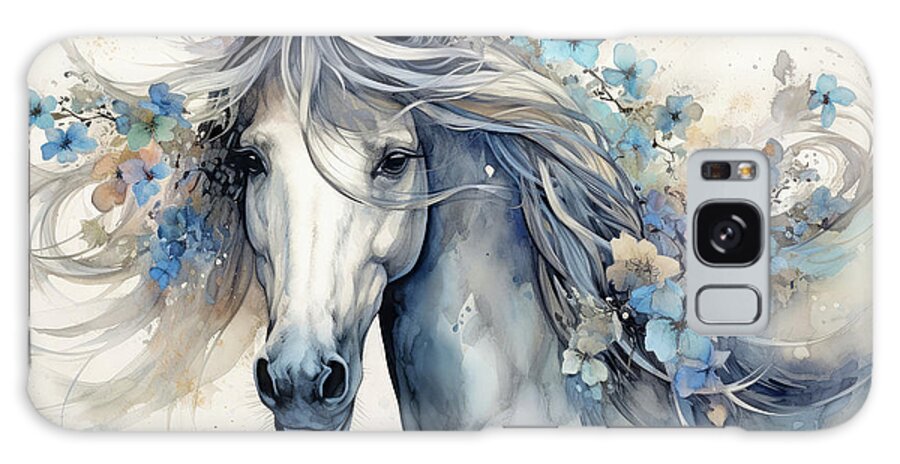 Horse Galaxy Case featuring the painting The Lovely Mare by Tina LeCour