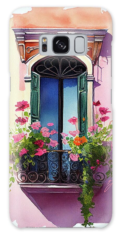The Magic Of Venice Galaxy Case featuring the painting The Magic of Venice by Greg Collins